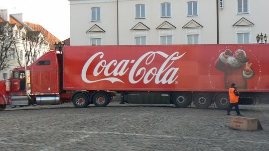 Świąteczna ciężarówka Coca - Coli w Pułtusku