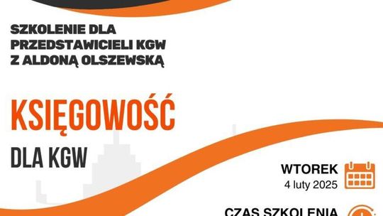 SZKOLENIE Z KSIĘGOWOŚCI dla przedstawicieli Kół Gospodyń Wiejskich