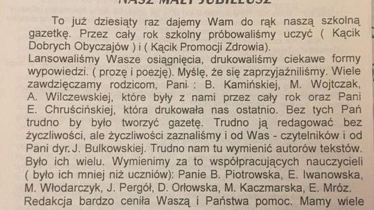 TAK SIĘ LITERACKO BAWILIŚMY W ONE LATA