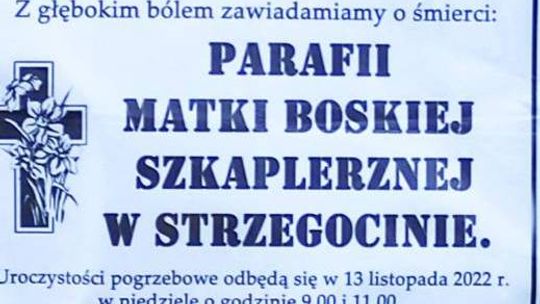 To z troski o parafian