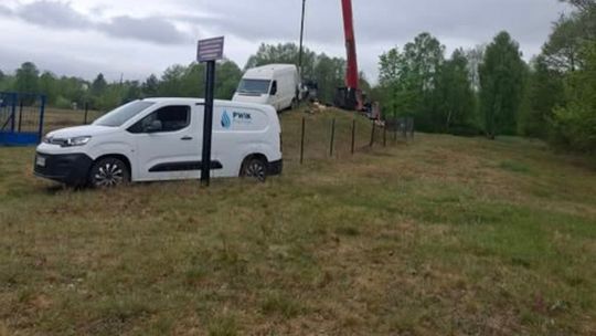 Trwają prace przy studni na Rybitwi