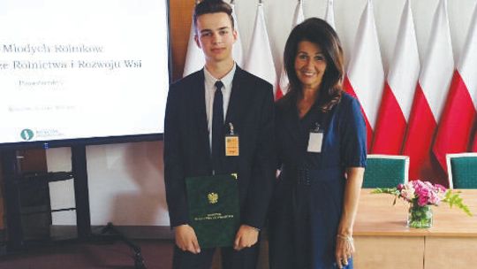 Uczeń z Golądkowa na czele Rady Młodych Rolników