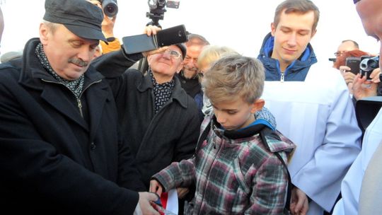 Uroczystość otwarcia kładki