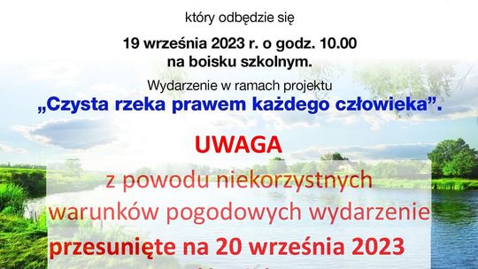 UWAGA! Zmiana terminu pikniku ekologicznego w CZWÓRCE