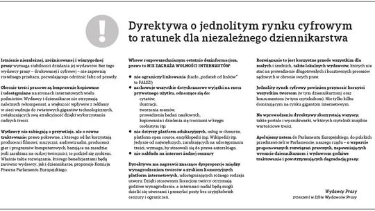 Wspólny komunikat wydawców ws. praw pokrewnych