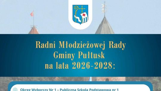 Wyniki wyborów do Młodzieżowej Rady Gminy Pułtusk na lata 2026–2028 Wyniki wyborów do Młodzieżowej Rady Gminy Pułtusk na lata 2026–2028