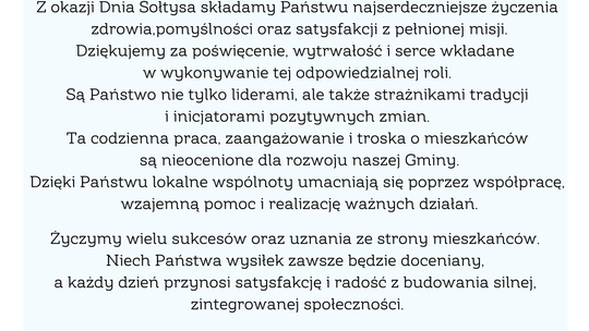 Z okazji Dnia Sołtysa