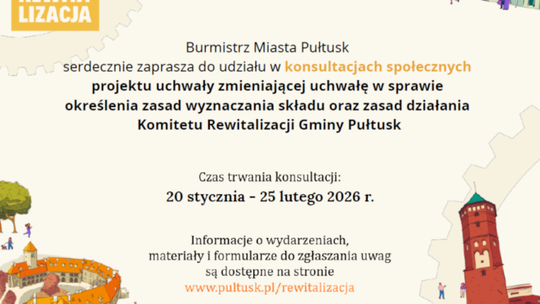 Zapraszamy do udziału w konsultacjach społecznych