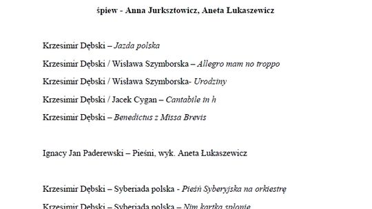 Zapraszamy na koncert