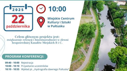 Zapraszamy na konferencję inaugurującą realizację projektu pn. „Modernizacja kanałów A, B i C – wraz z infrastrukturą – część B”