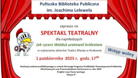 Zapraszamy na spektakl teatralny dla najmłodszych