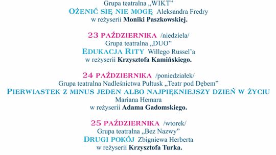 Zapraszamy na spektakle teatralne