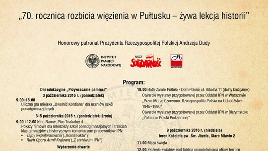 Zapraszamy na żywą lekcję historii