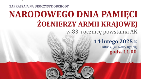 Zaproszenie na 83. rocznicę powstania Armii Krajowej
