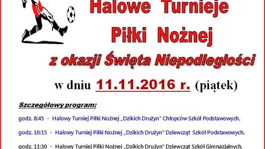 Zaproszenie na Halowe Turnieje Piłki Nożnej