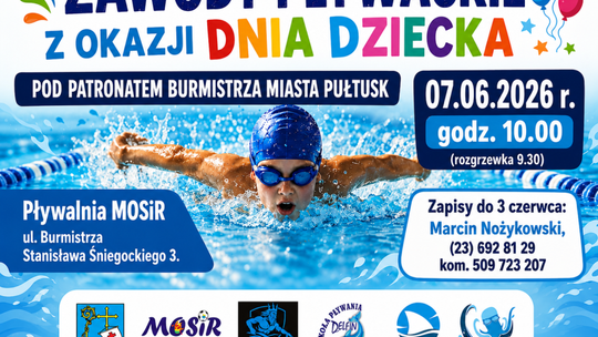 Zawody Pływackie z okazji Dnia Dziecka w Pułtusku