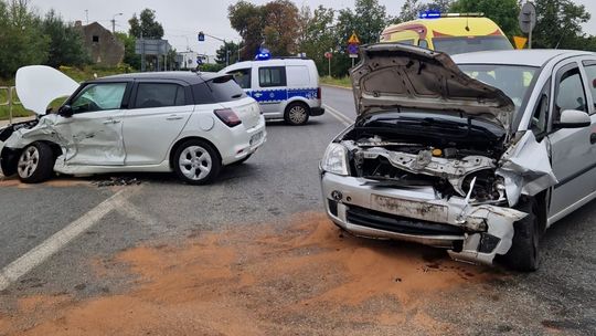 Zderzenie Suzuki i Opla