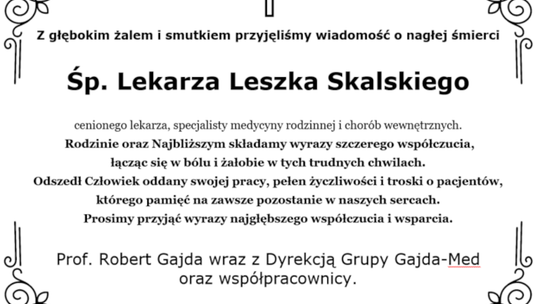Zmarł Śp. Leszek Skalski