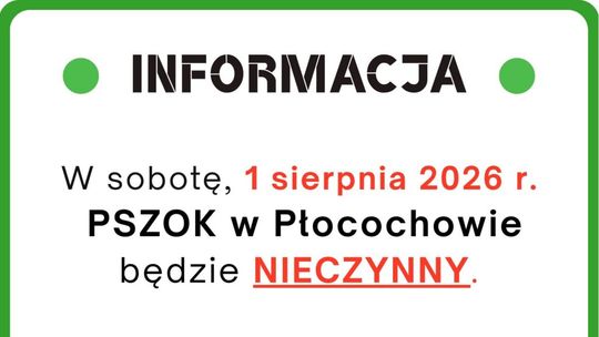 Zmiana godzin funkcjonowania PSZOK w Płocochowie