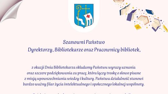 Życzenia dla bibliotekarzy