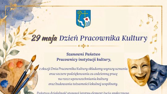 Życzenia na Dzień Pracownika Kultury