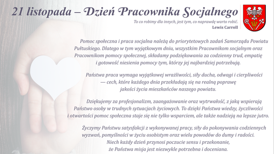 Życzenia na Dzień Pracownika Socjalnego
