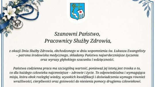 Życzenia na Dzień Służby Zdrowia