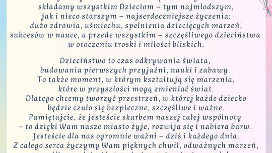 Życzenia z okazji Dnia Dziecka