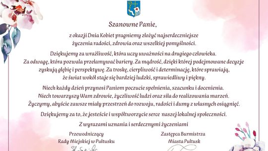 Życzenia z okazji Dnia Kobiet