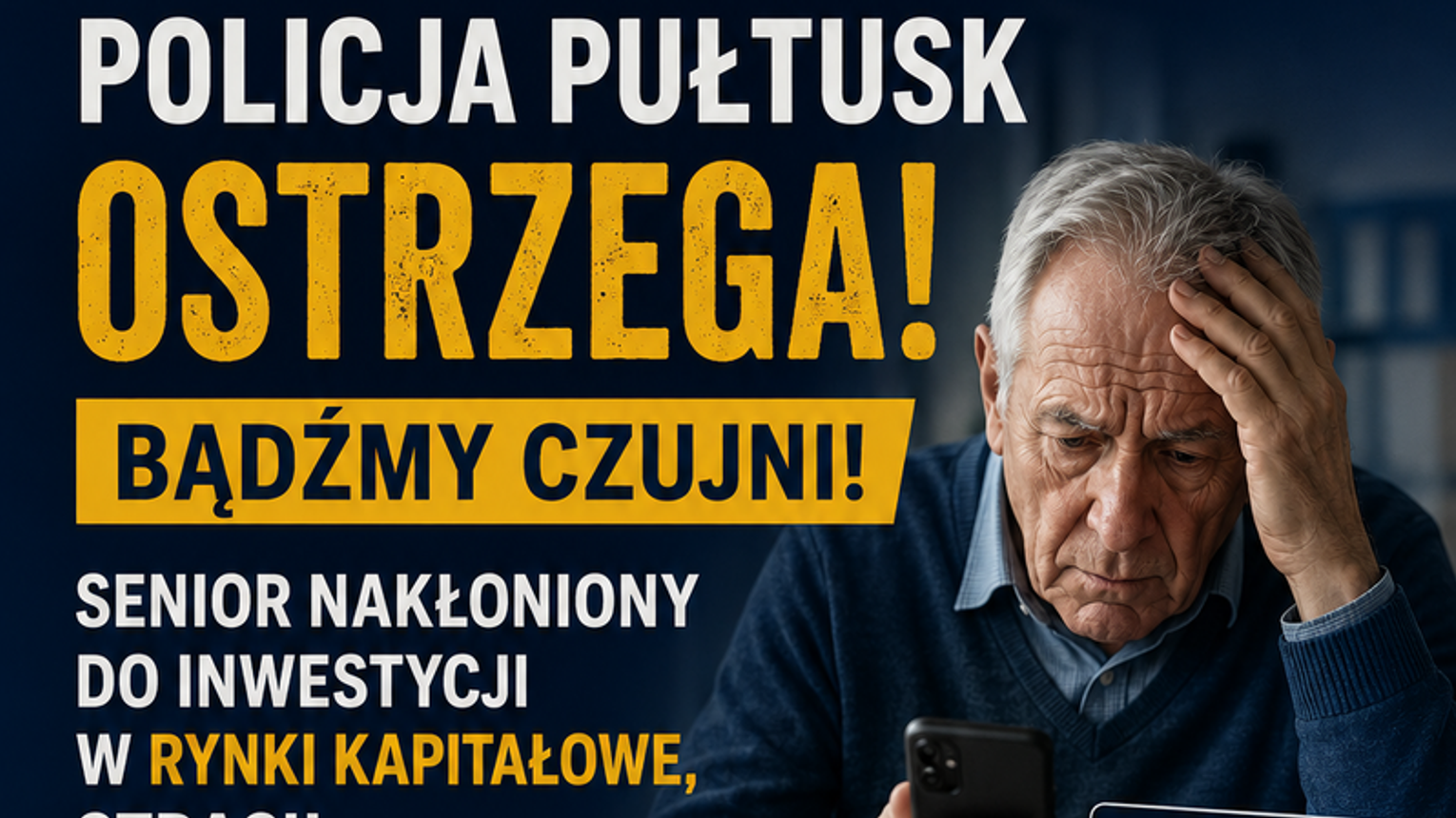 72 – latek stracił oszczędności życia