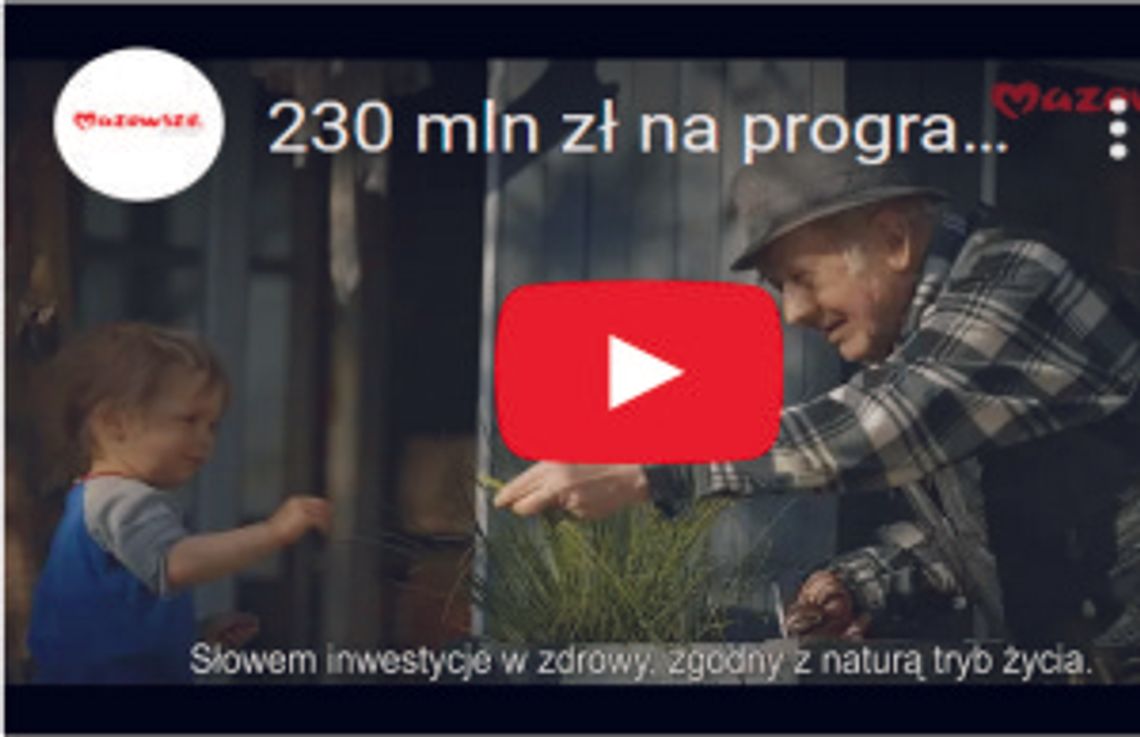 250 mln zł na program wsparcia od samorządu Mazowsza