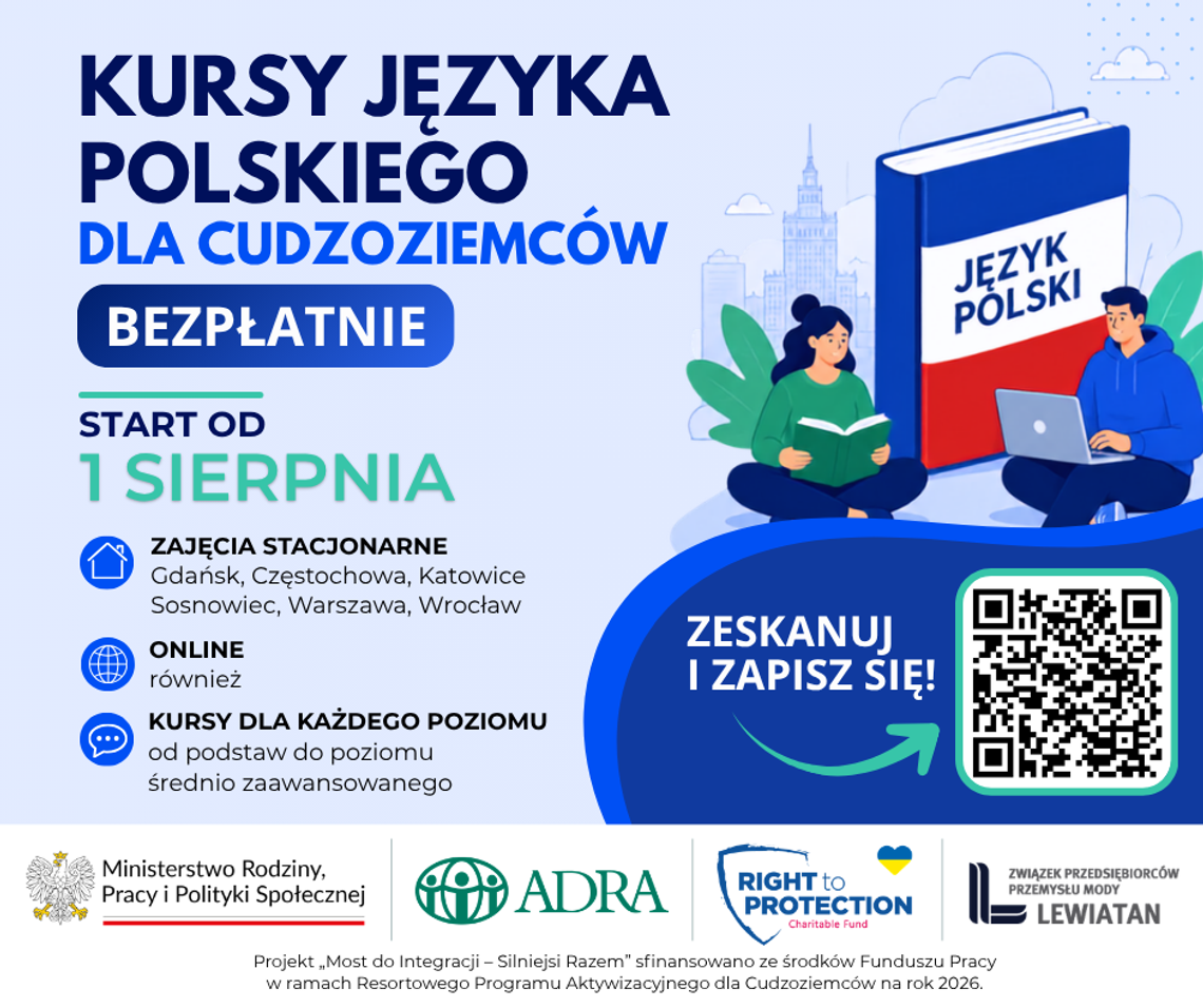 Bezpłatne kursy języka polskiego dla cudzoziemców Bezpłatne kursy języka polskiego dla cudzoziemców