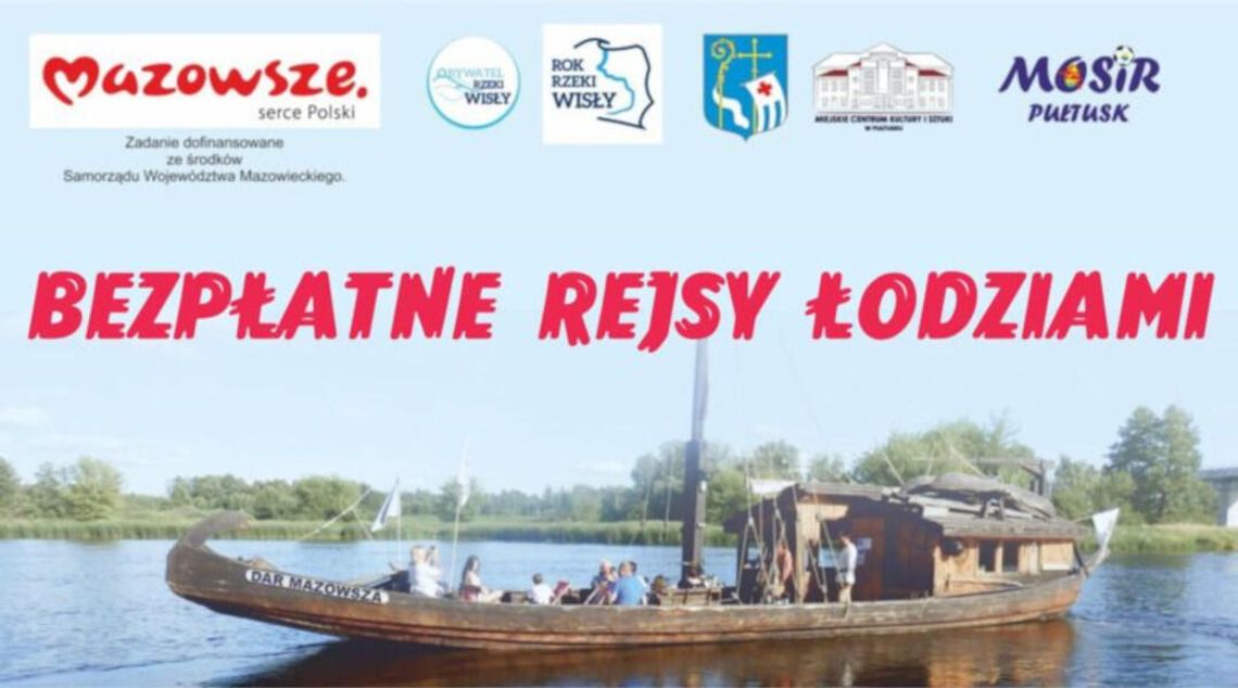BEZPŁATNE REJSY ŁODZIAMI – ZAPRASZAMY DO ZAPISÓW!