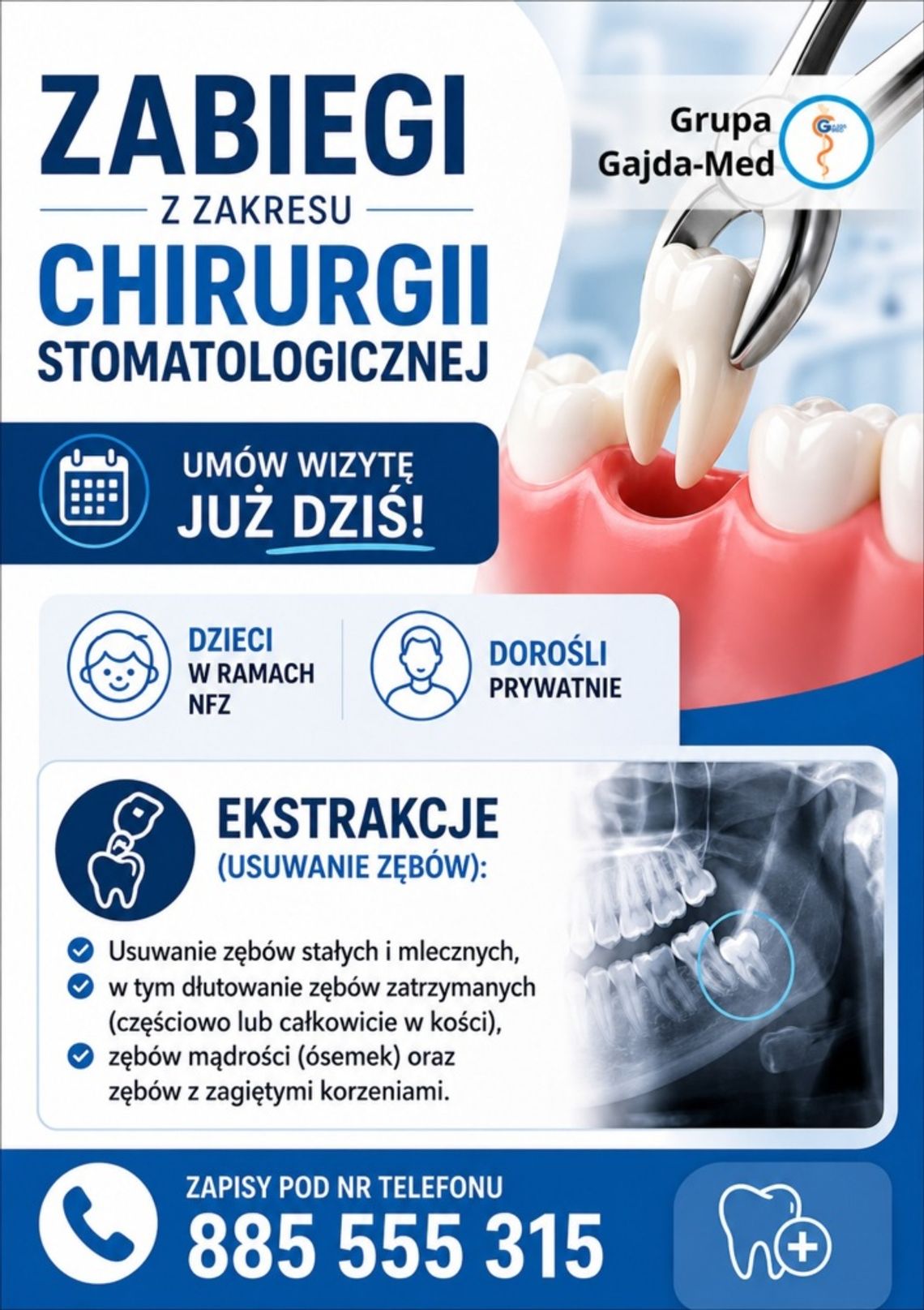 Chirurgia stomatologiczna w Gajda med
