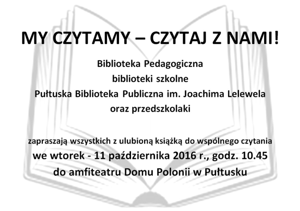 Czytaj z Biblioteką Pedagogiczną i przedszkolakami!