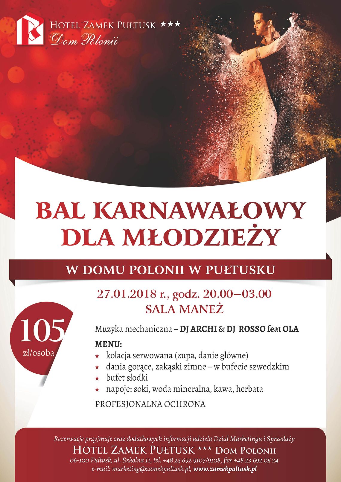 Dom Polonii zaprasza młodzież na bal