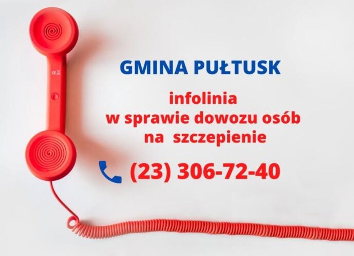 Dowiozą na szczepienie