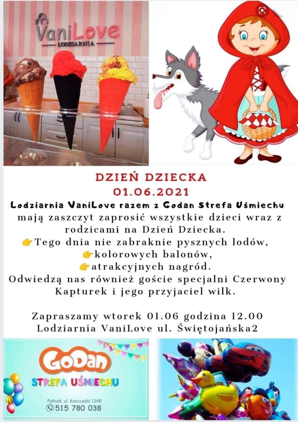 Dzień Dziecka z lodziarnią VANILOVE