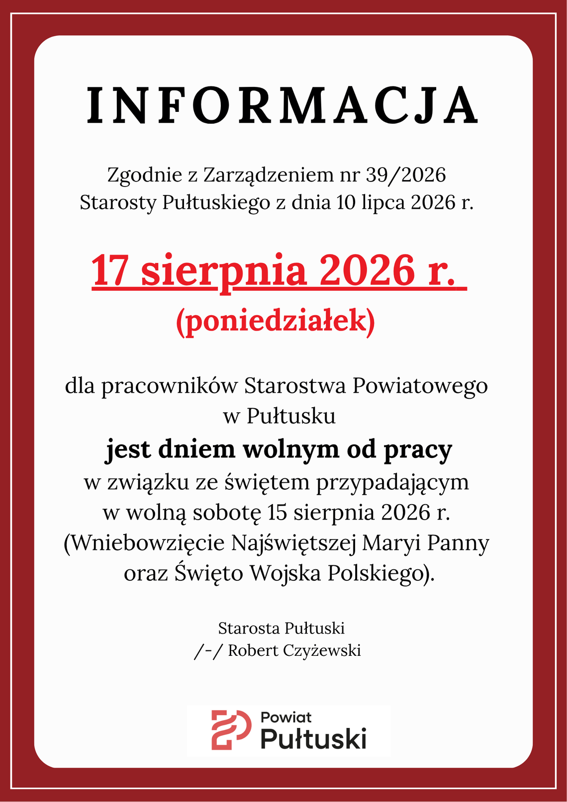 Dzień wolny od pracy