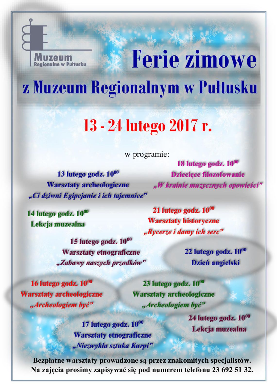 Ferie z Muzeum Regionalnym