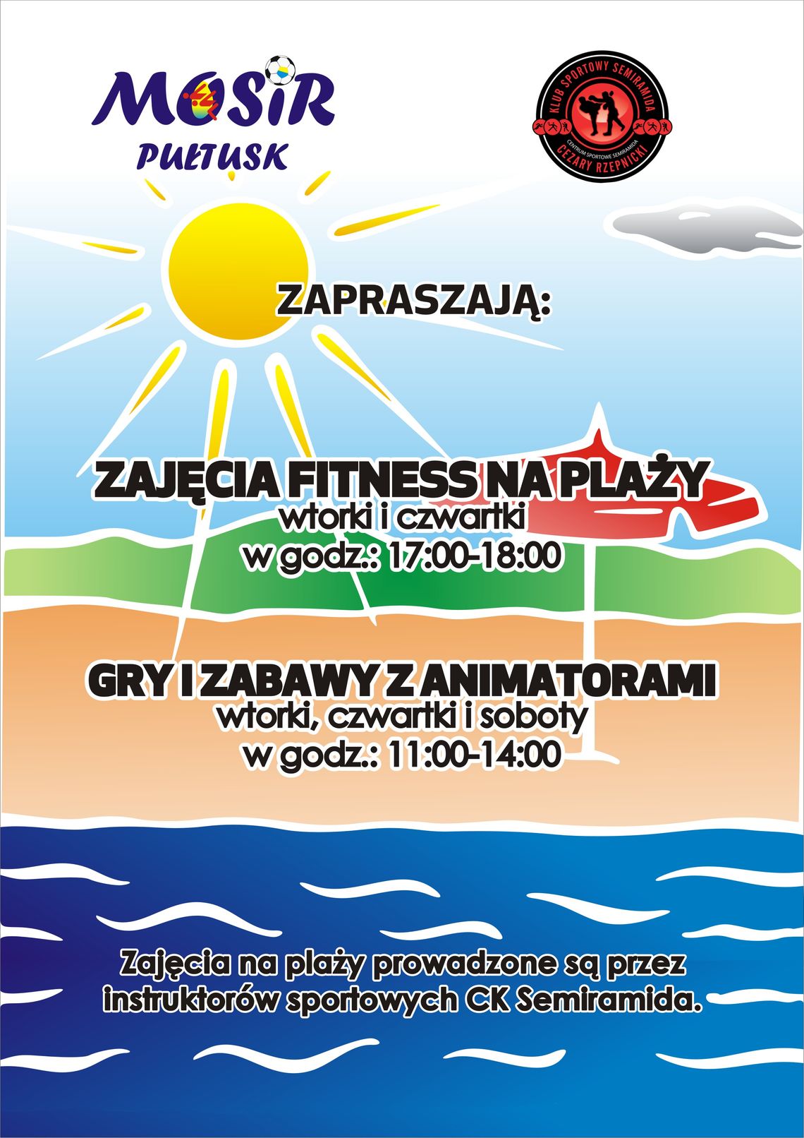 Fitness na plaży miejskiej