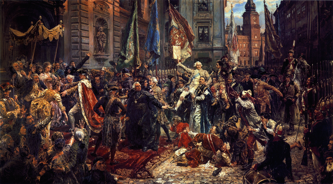 Tak moment uchwalenia Konstytucji 3 Maja przestawił Jan Matejko