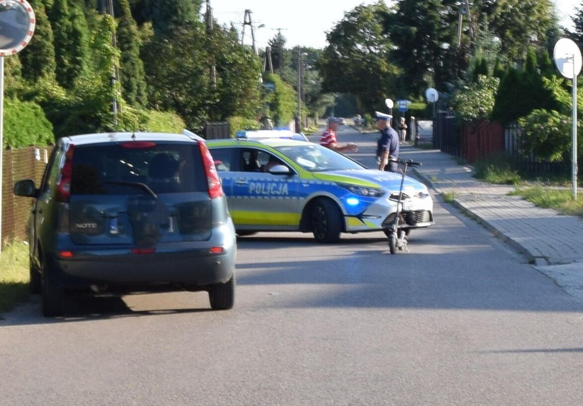 Groźne zdarzenia z hulajnogami elektrycznymi – policja apeluje o ostrożność