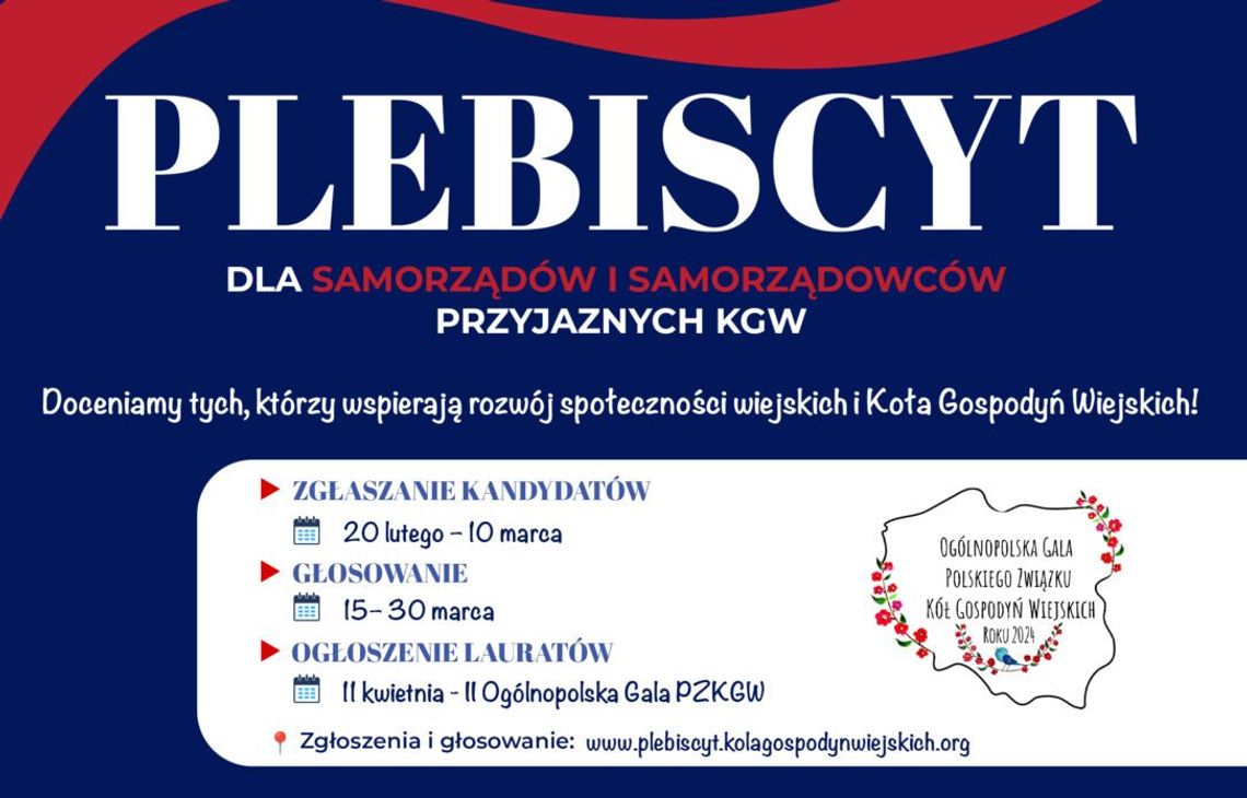 II Ogólnopolski Plebiscyt „Samorząd Przyjazny KGW”