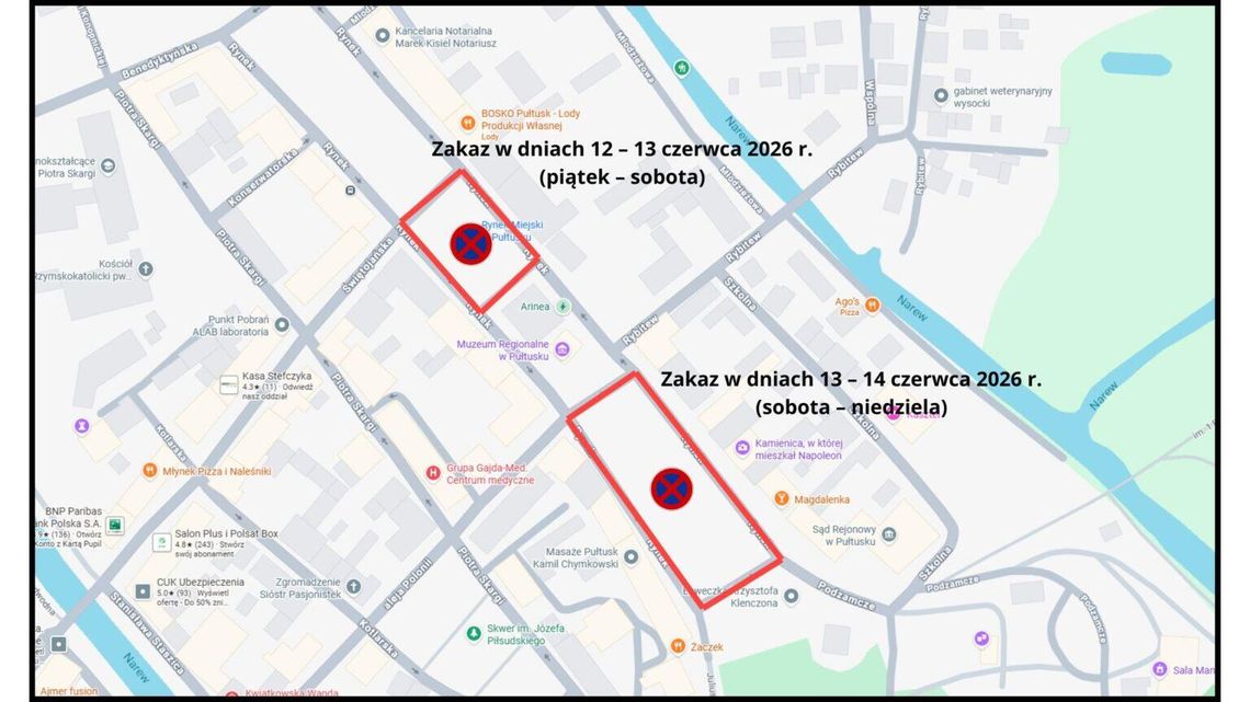 INFORMACJA O ZAKAZIE PARKOWANIA INFORMACJA O ZAKAZIE PARKOWANIA