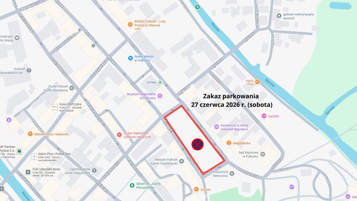 INFORMACJA O ZAKAZIE PARKOWANIA INFORMACJA O ZAKAZIE PARKOWANIA