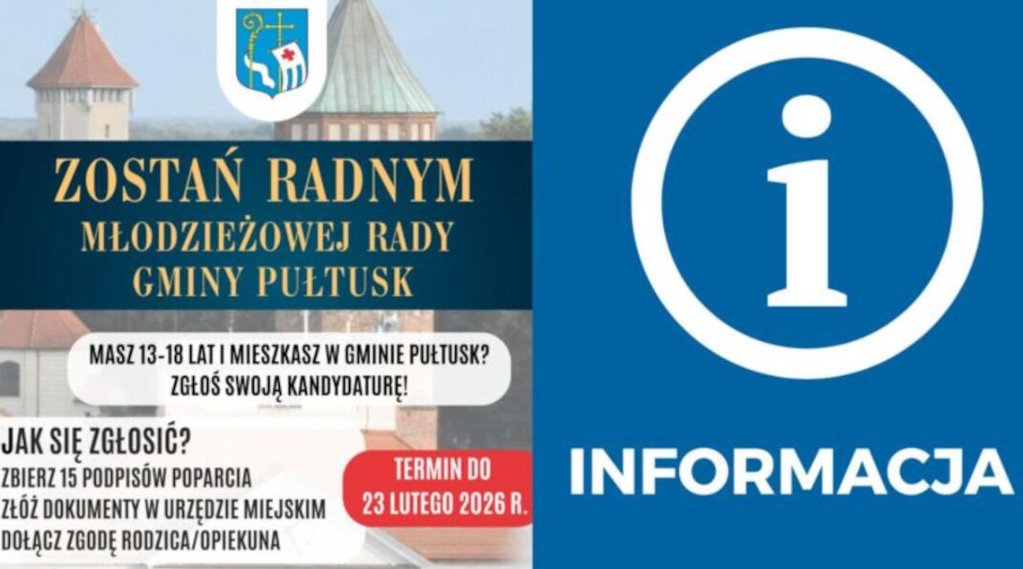 INFORMACJA OKRĘGOWEJ KOMISJI WYBORCZEJ Nr 11 DOTYCZĄCA WYBORÓW DO MŁODZIEŻOWEJ RADY GMINY W PUŁTUSKU