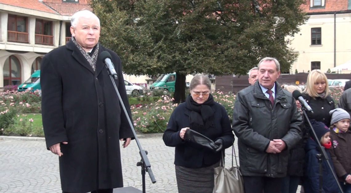 Jarosław Kaczyński z wizytą na Zamku w Pułtusku
