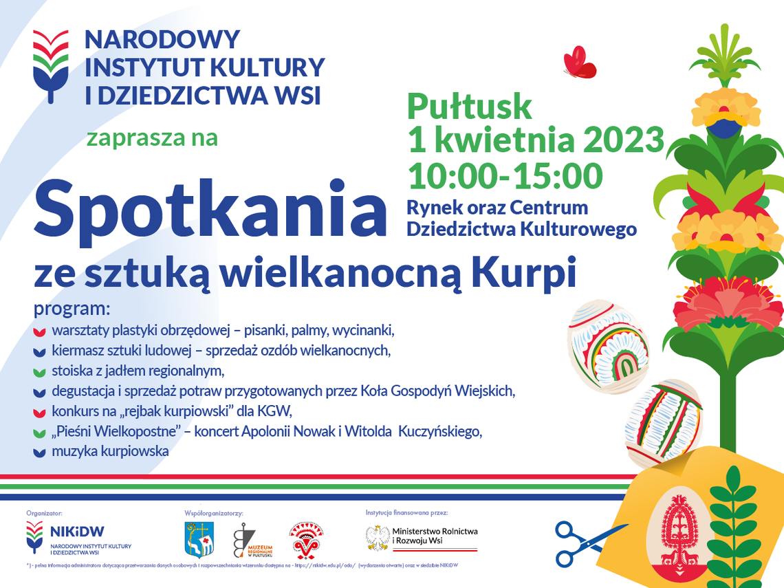 Już 1 kwietnia "Spotkania ze Sztuką Wielkanocną Kurpi"