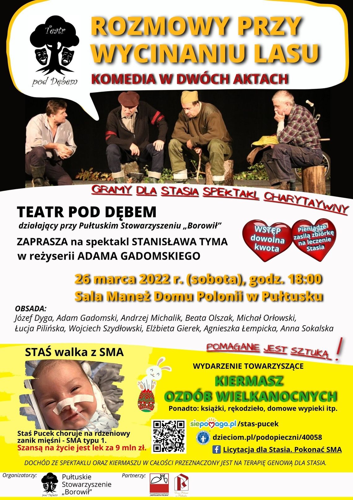 Już jutro spektakl charytatywny dla Stasia